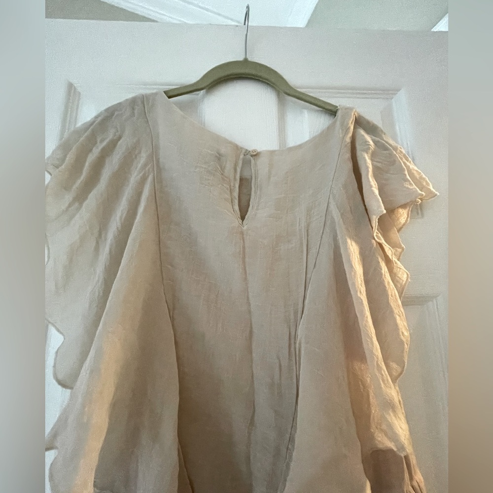 Vero Moda Tan Linen Top - Picture 4 of 6